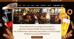 Desktop Screenshot of cafebartop.com
