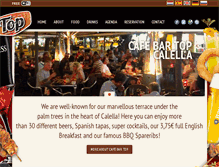Tablet Screenshot of cafebartop.com